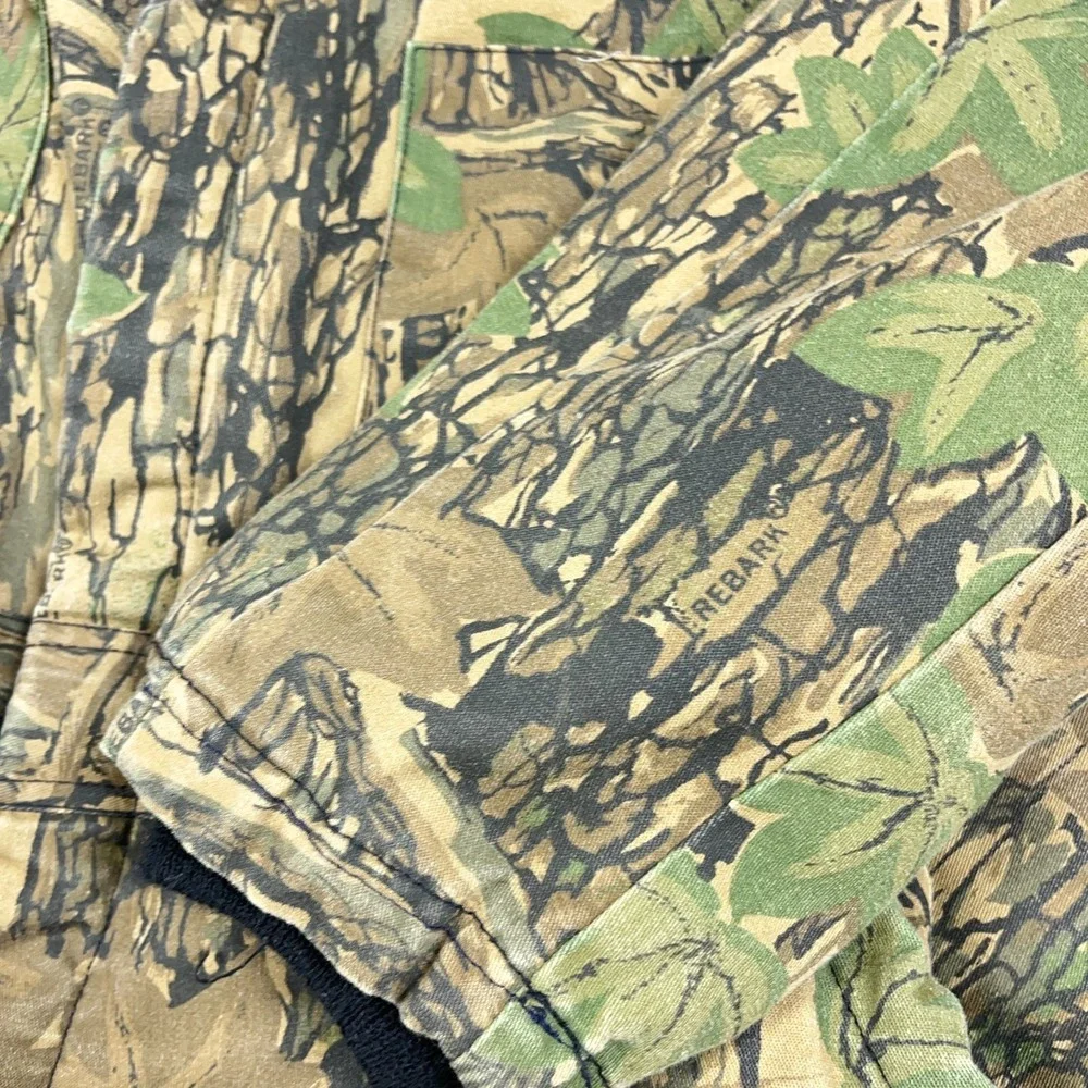 Vintage Realtree Trebark Camo Coveralls Bibs Men Large Hunting Outdoors USA‎ 90s